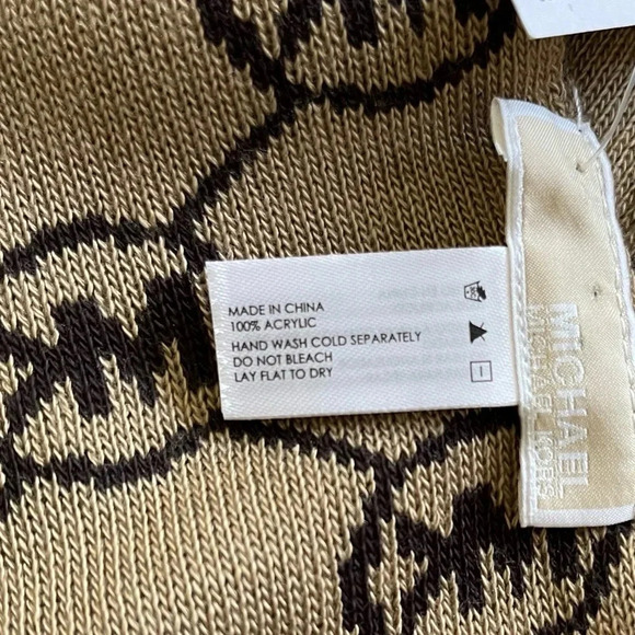 MICHAEL Michael Kors small Circle-Logo Knit Scarf - Picture 4 of 4